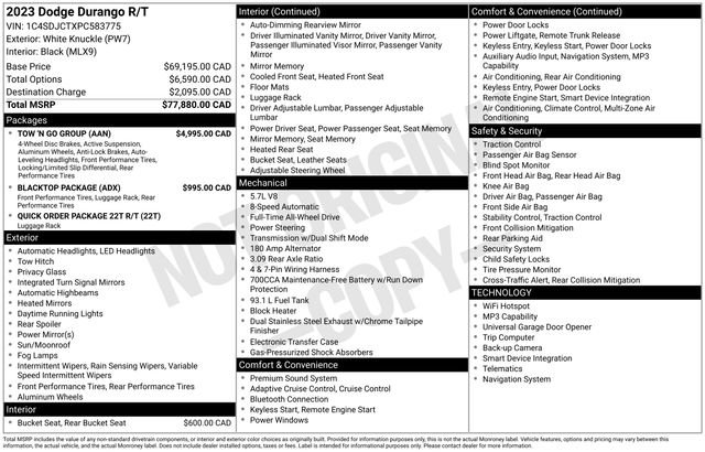 Used 2023 Dodge Durango R/T w/ Tow 'N Go Group AWD/4WD image 26