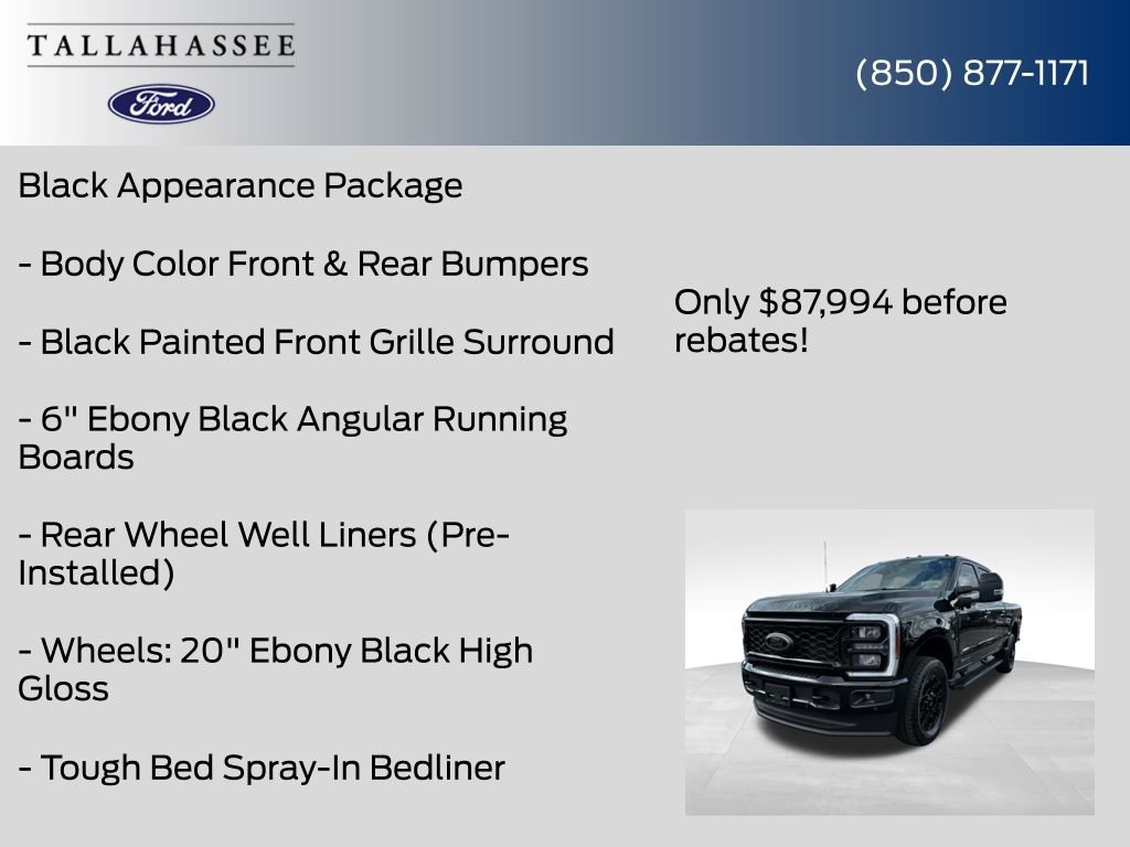 New 2026 Ford F250 Lariat w/ Black Appearance Package image 13