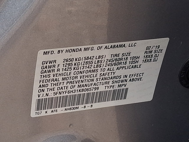 Used 2019 Honda Pilot EX image 26