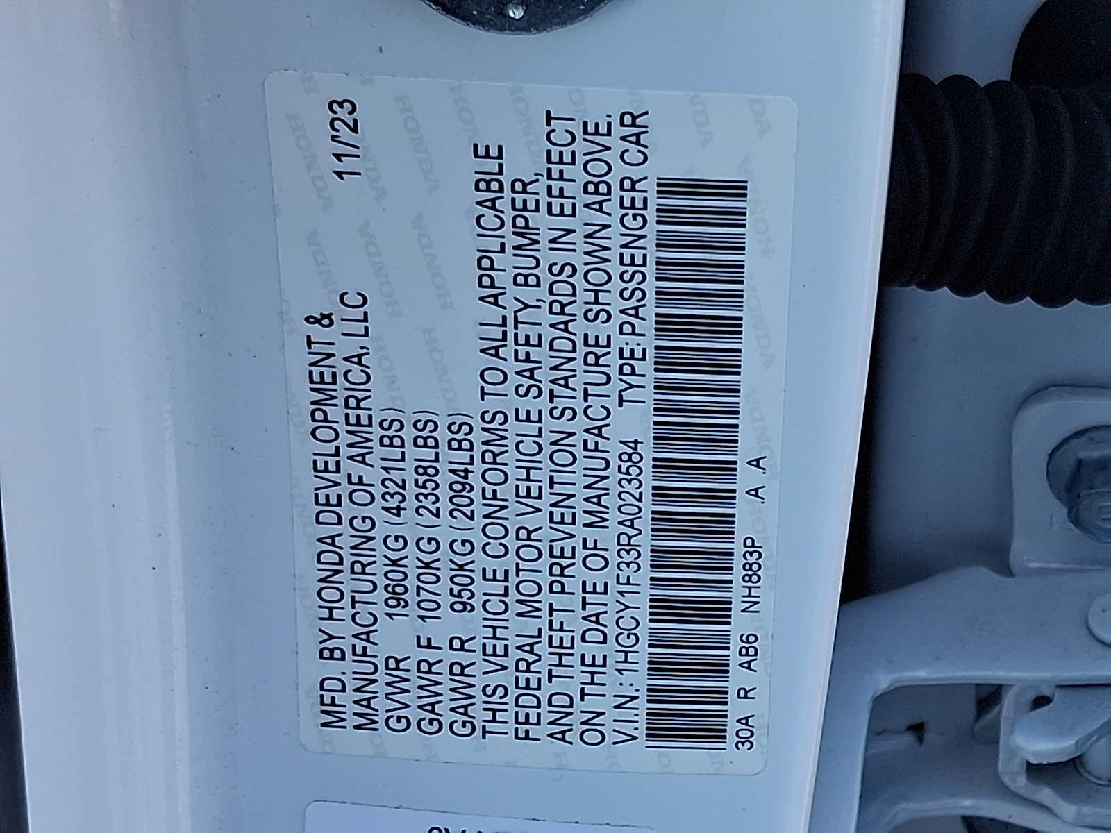 Certified 2024 Honda Accord EX image 27