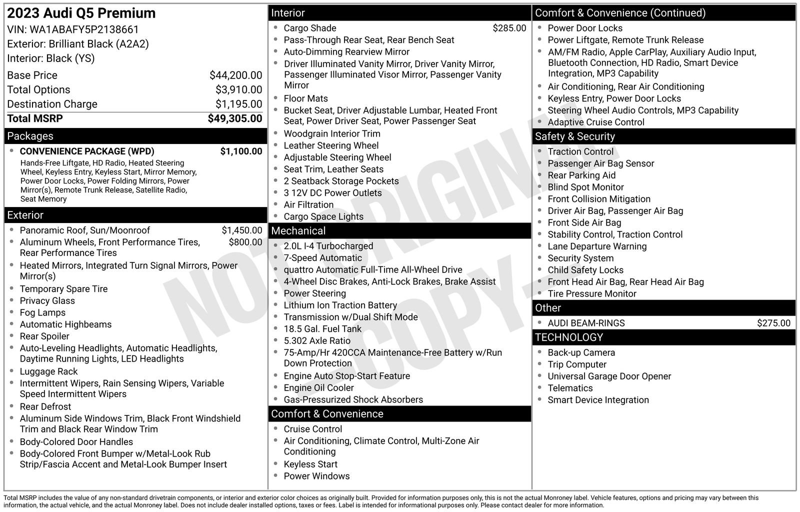 Certified 2023 Audi Q5 Premium w/ Convenience Package AWD/4WD image 30