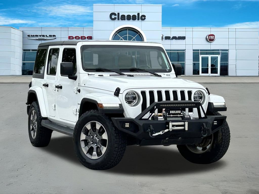 Used 2018 Jeep Wrangler Unlimited Sahara w/ LED Lighting Group image 1