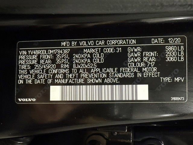 Used 2021 Volvo XC60 T8 Inscription w/ Advanced Package image 31