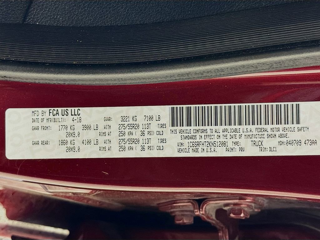 Used 2019 RAM 1500 Limited w/ Advanced Safety Group image 32