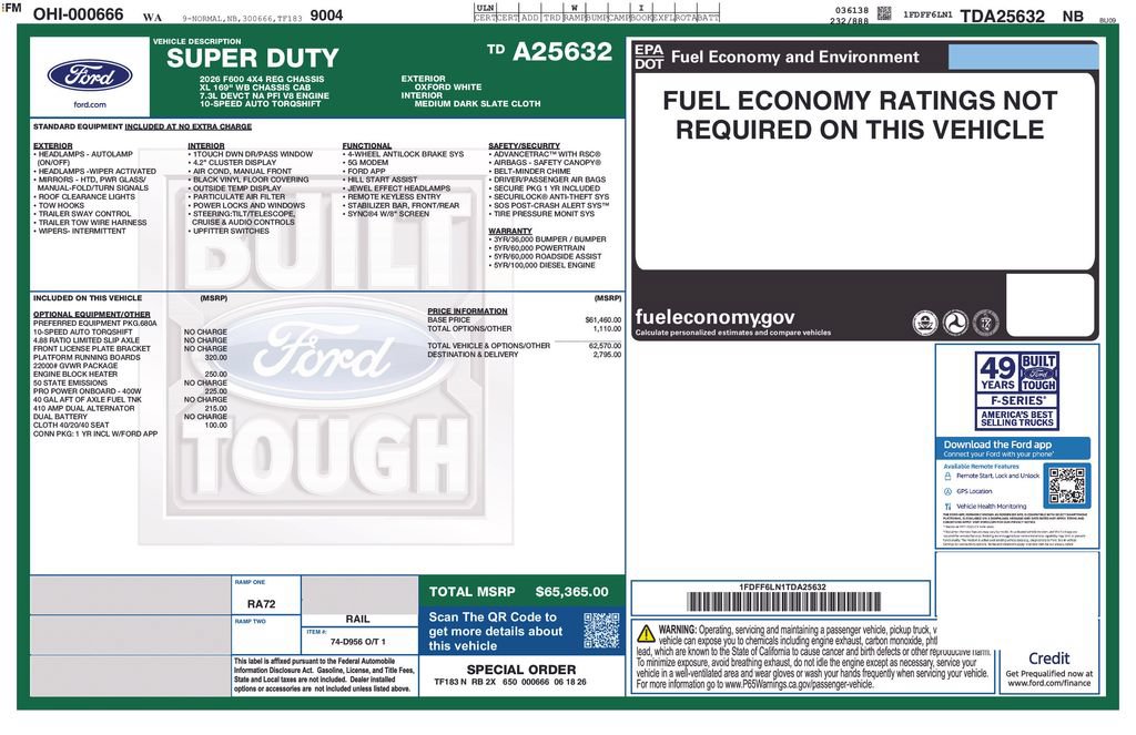 New 2026 Ford F600 4x4 Regular Cab Super Duty image 4