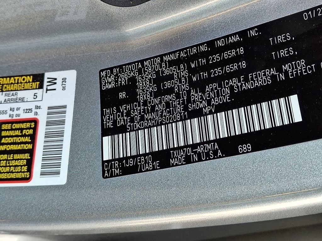 Used 2023 Toyota Highlander XLE FWD image 30
