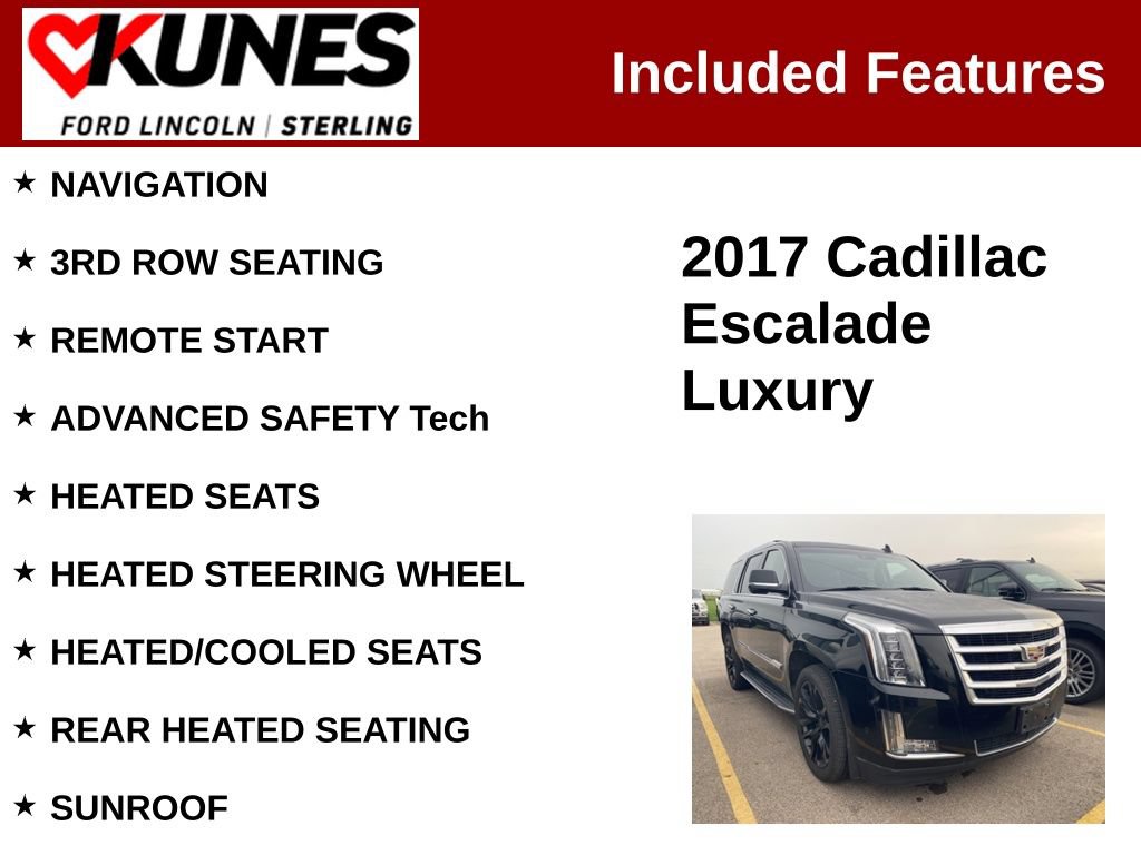 Used 2017 Cadillac Escalade Luxury AWD/4WD image 2