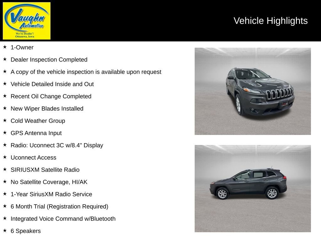 Used 2017 Jeep Cherokee Latitude w/ Cold Weather Group image 2