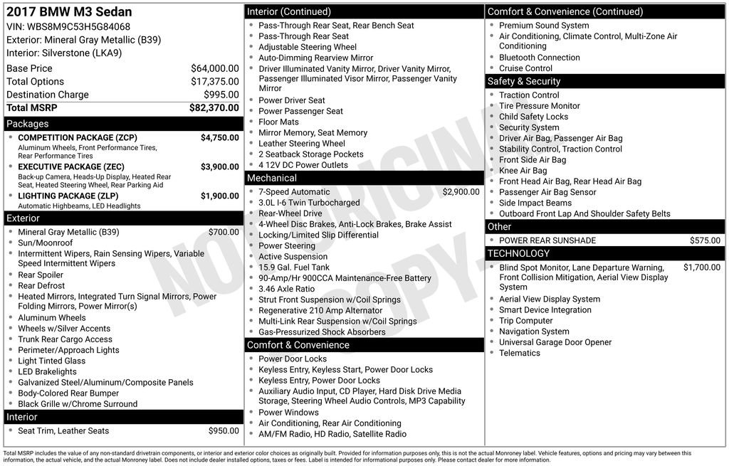 Used 2017 BMW M3 image 12