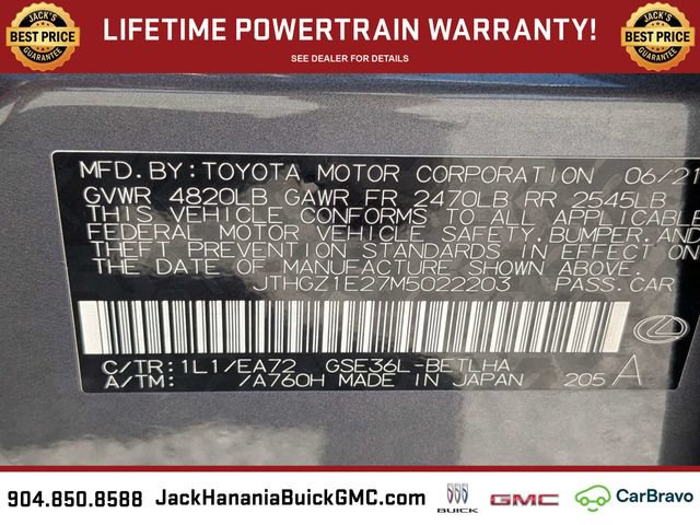 Used 2021 Lexus IS 350 F Sport w/ Accessory Package 2 AWD/4WD image 18