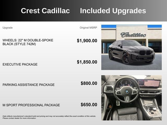 Used 2024 BMW X6 M60i w/ Executive Package AWD/4WD image 5