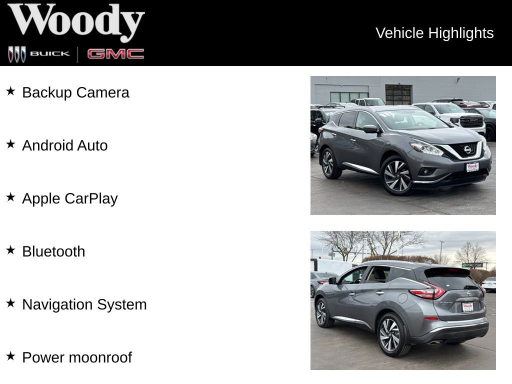 Used 2018 Nissan Murano Platinum w/ Cargo Package image 3