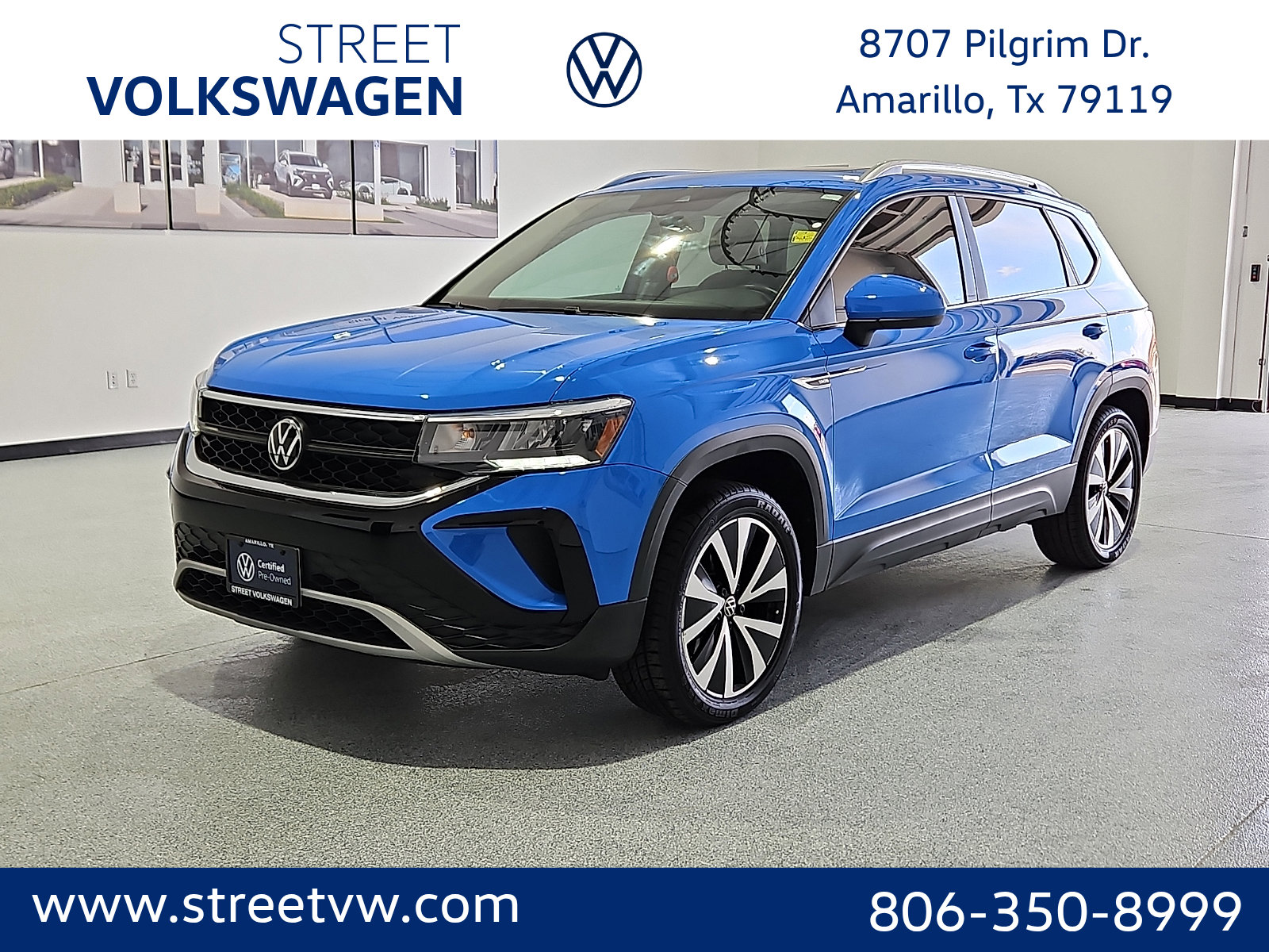 Certified 2023 Volkswagen Taos SE w/ Panoramic Sunroof Package AWD/4WD image 1