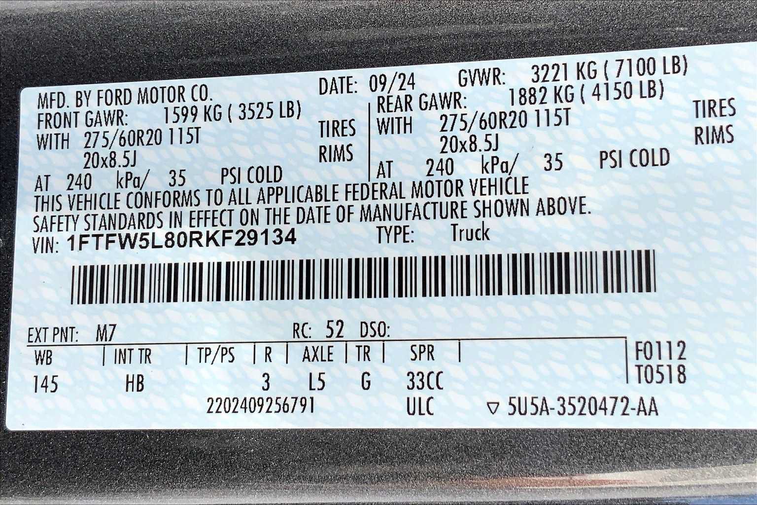 Used 2024 Ford F150 Lariat w/ FX4 Off-Road Package AWD/4WD image 18