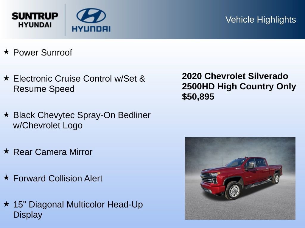 Used 2020 Chevrolet Silverado 2500 High Country w/ Z71 Off-Road Package image 16