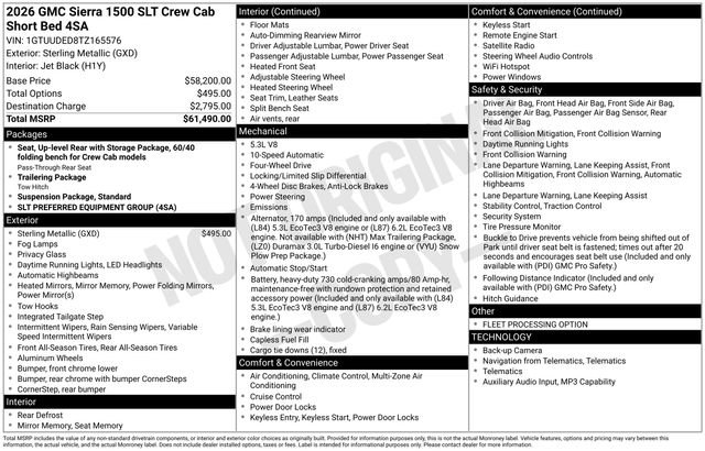 Used 2026 GMC Sierra 1500 SLT AWD/4WD image 36