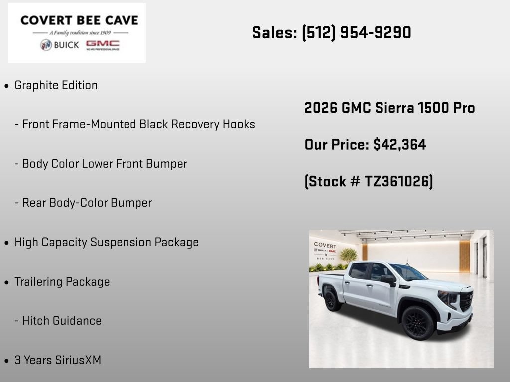 New 2026 GMC Sierra 1500 Pro w/ Graphite Edition RWD image 32