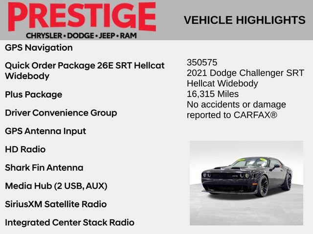 Used 2021 Dodge Challenger SRT Hellcat image 2