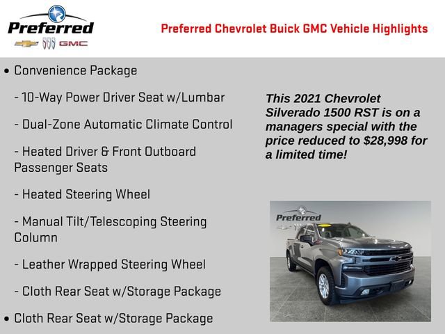 Used 2021 Chevrolet Silverado 1500 RST w/ Z71 Off-Road Package image 2
