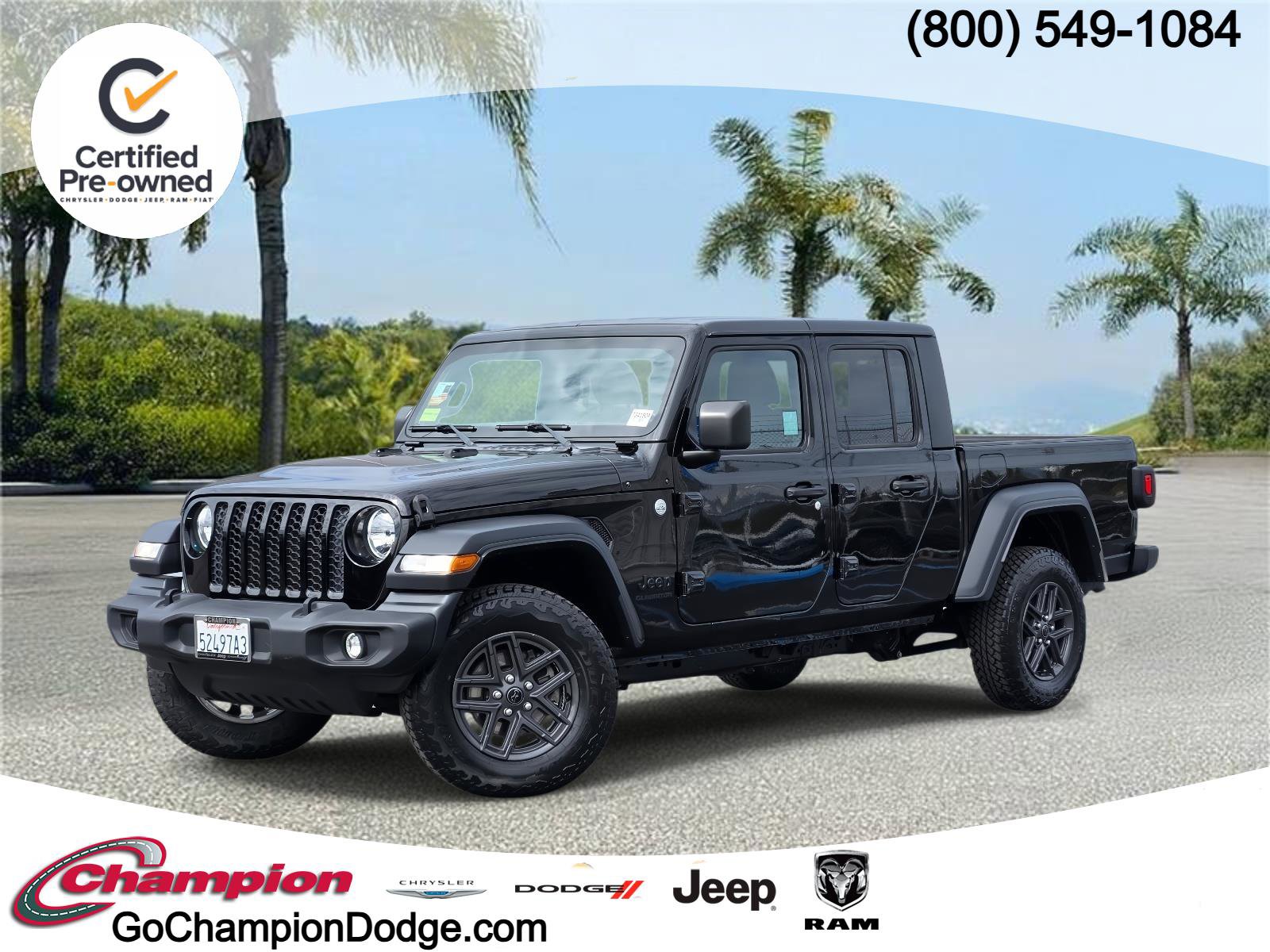 Certified 2020 Jeep Gladiator Sport w/ Quick Order Package 24S image 1
