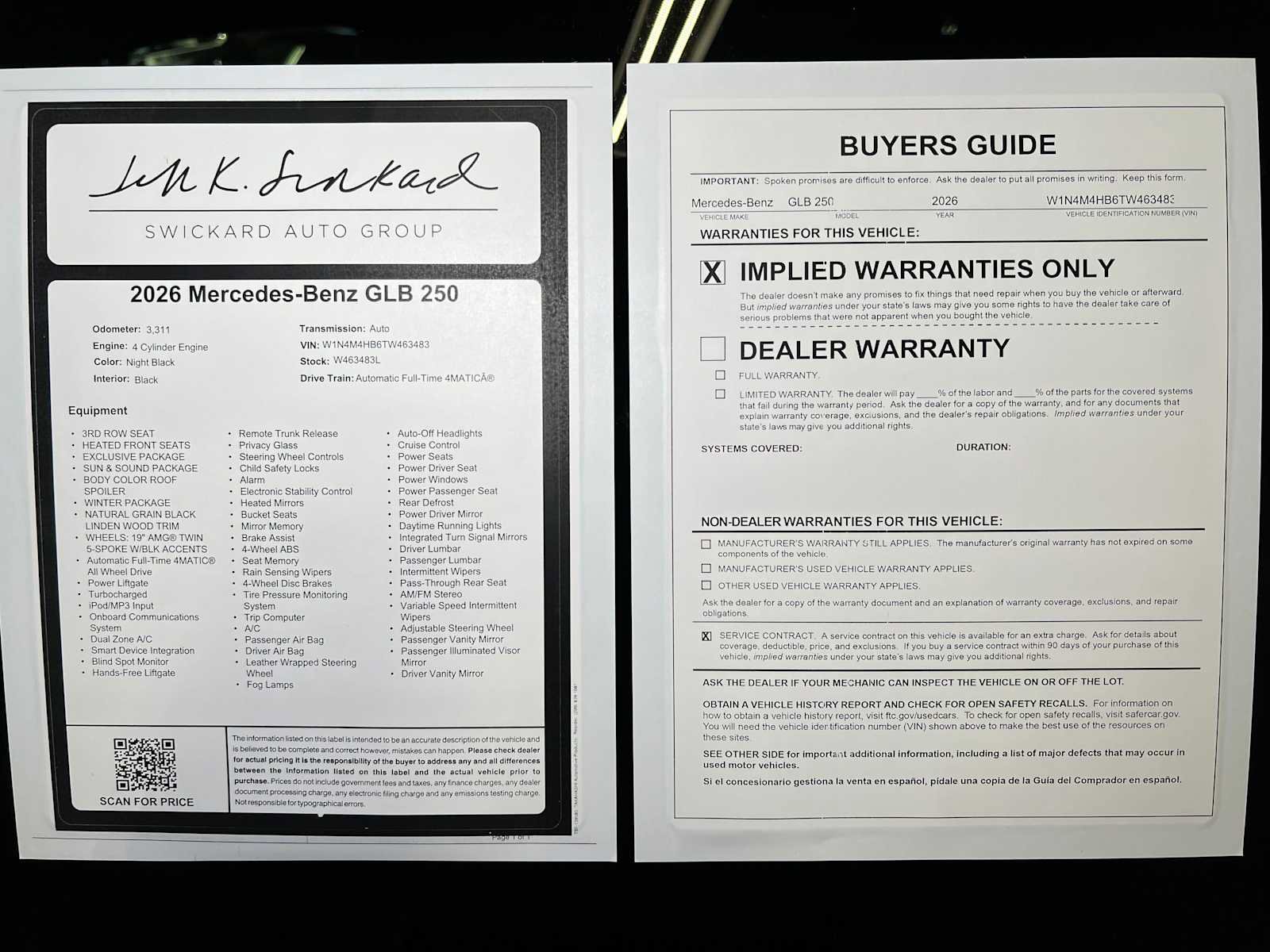 Certified 2026 Mercedes-Benz GLB 250 4MATIC image 47