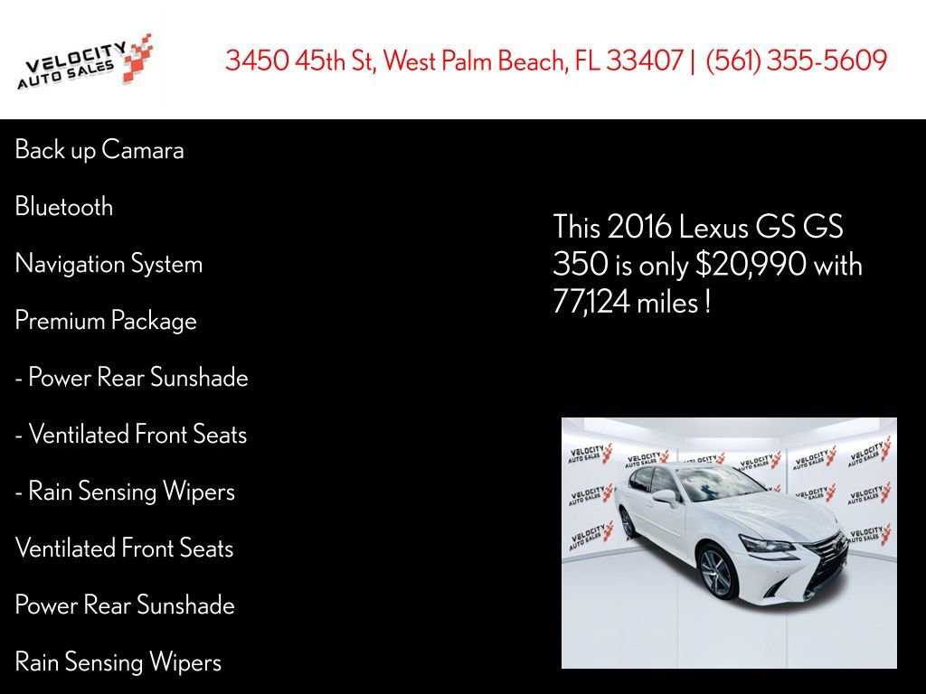 Used 2016 Lexus GS 350 AWD image 28