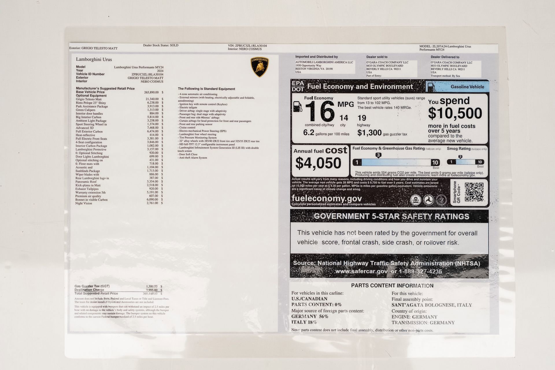 Used 2024 Lamborghini Urus Performante image 84