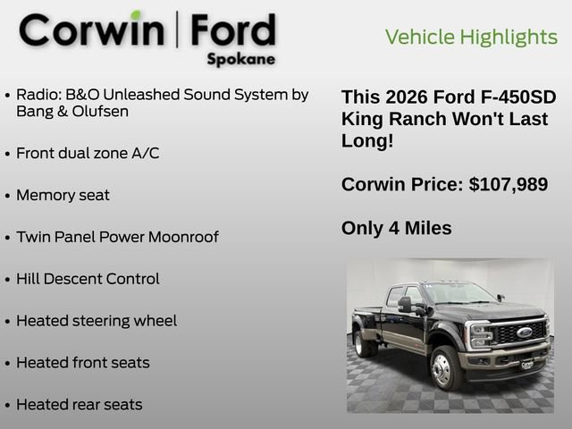 Used 2026 Ford F450 King Ranch w/ FX4 Off-Road Package AWD/4WD image 13
