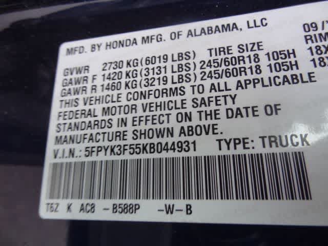 Used 2019 Honda Ridgeline RTL image 38