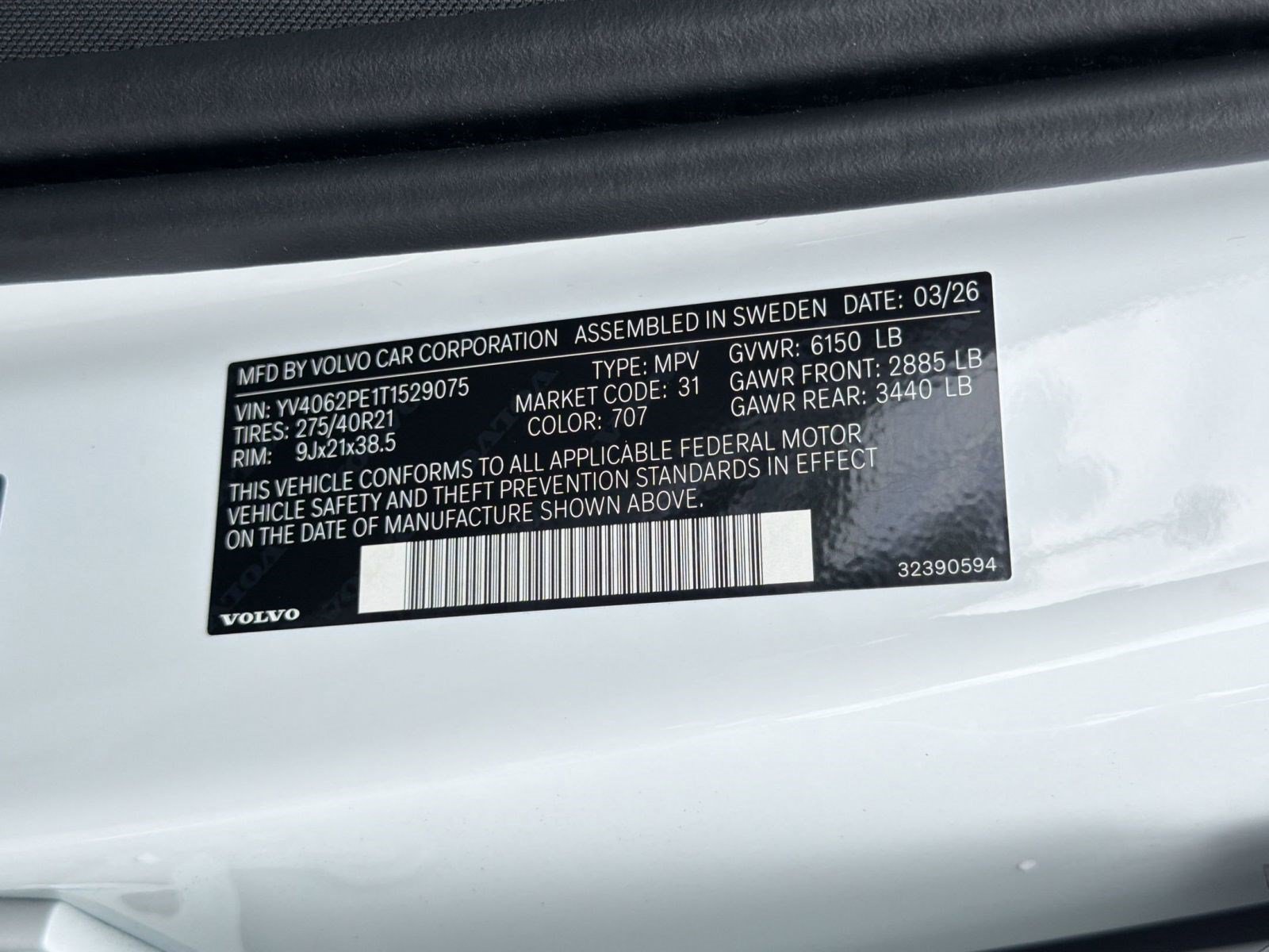 New 2026 Volvo XC90 B6 Plus w/ Protection Package AWD/4WD image 20