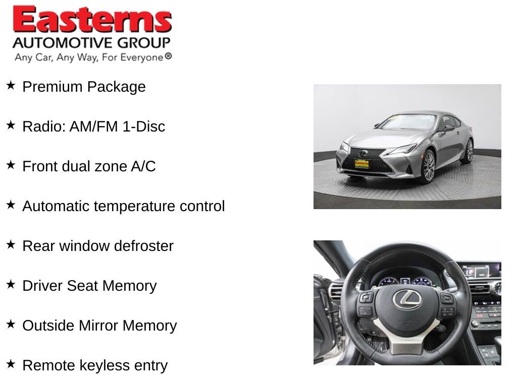 Used 2020 Lexus RC 300 AWD w/ Premium Package image 11