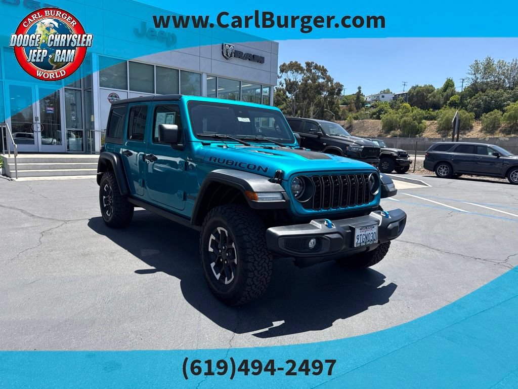 Used 2024 Jeep Wrangler Unlimited Rubicon 4xe AWD/4WD image 1