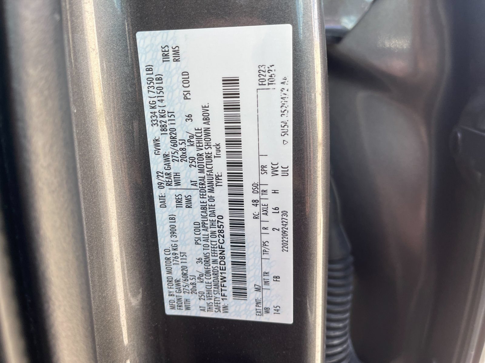 Used 2022 Ford F150 XLT w/ Equipment Group 302A High AWD/4WD image 32