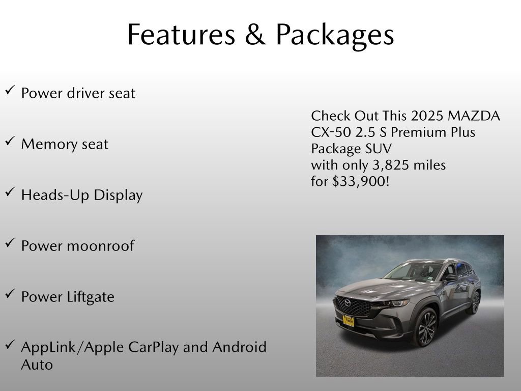 Used 2025 MAZDA CX-50 AWD 2.5 S w/ Premium Plus Pkg image 4