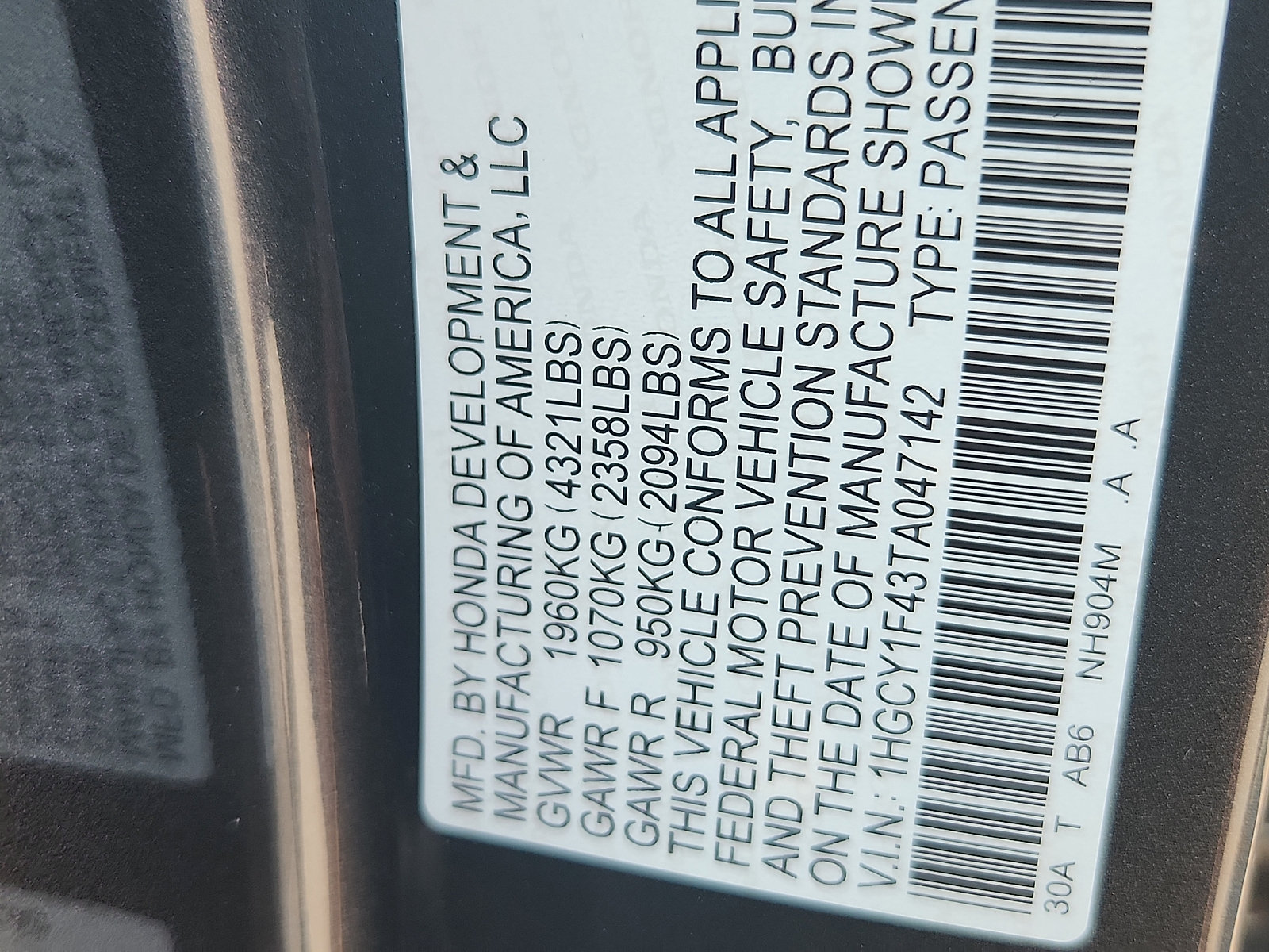 New 2026 Honda Accord SE image 18