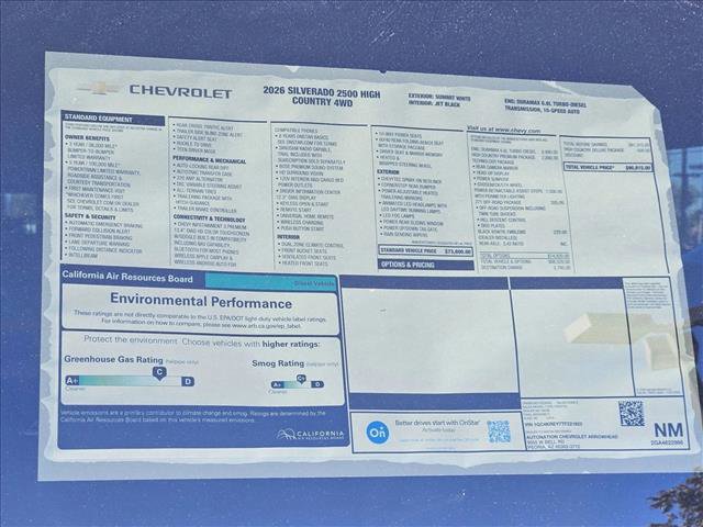 New 2026 Chevrolet Silverado 2500 High Country w/ High Country Premium Package image 16