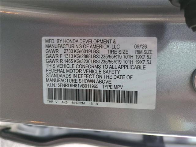 New 2027 Honda Odyssey Touring image 17