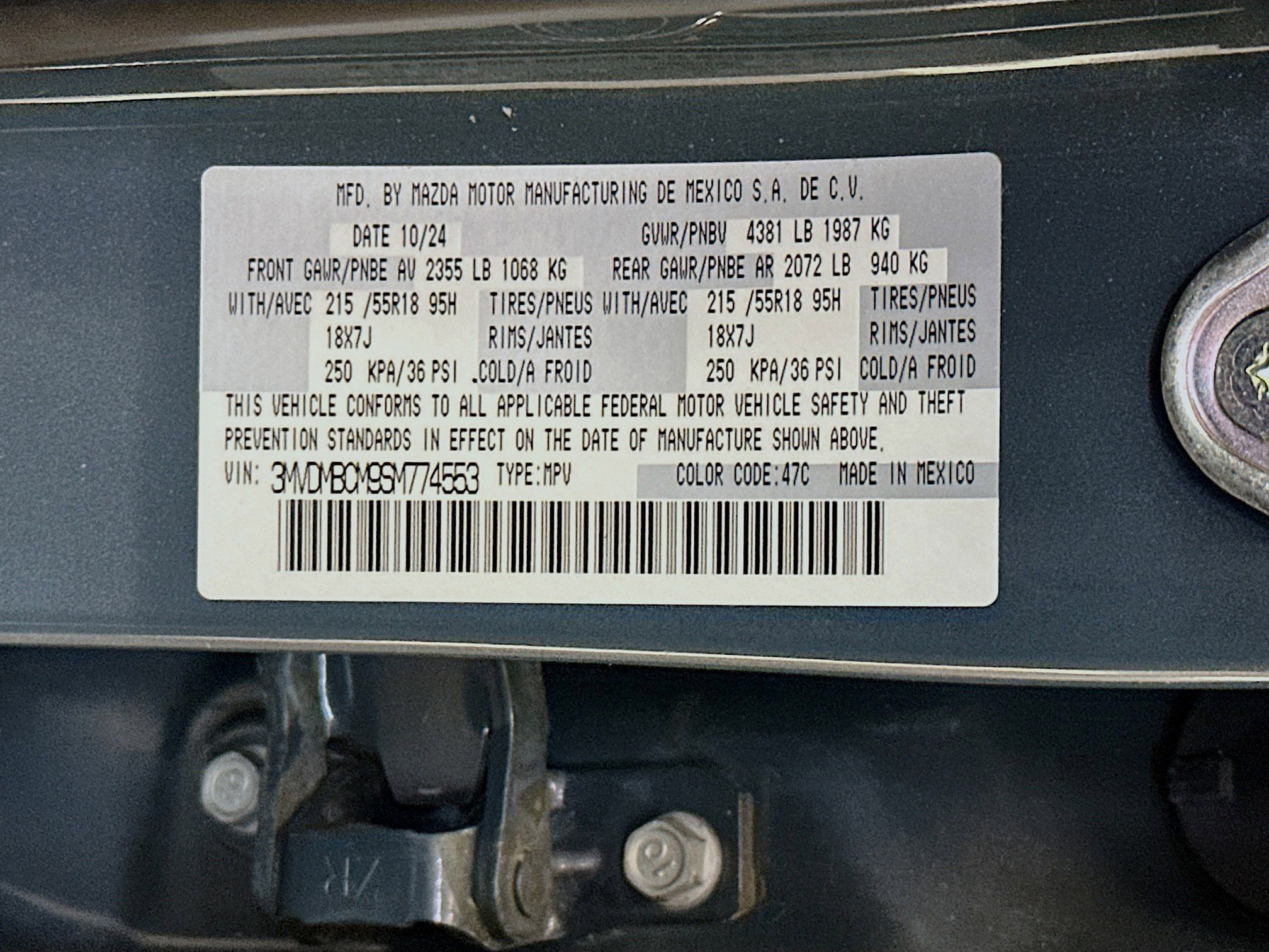 Used 2025 MAZDA CX-30 AWD 2.5 S w/ Preferred Package image 12