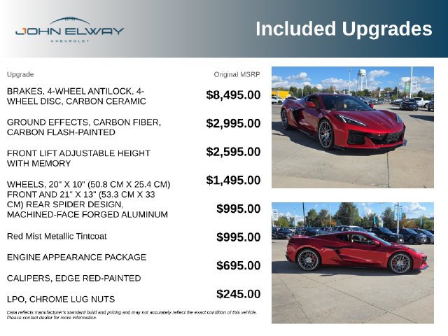 Used 2023 Chevrolet Corvette Z06 w/ Engine Appearance Package RWD image 7