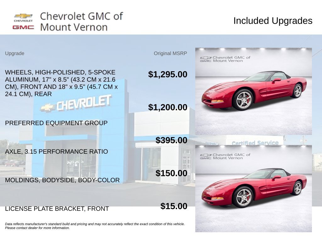 Used 2004 Chevrolet Corvette Convertible w/ Preferred Equipment Group RWD image 6