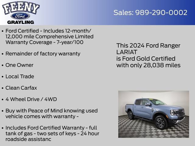 Used 2024 Ford Ranger Lariat AWD/4WD image 5
