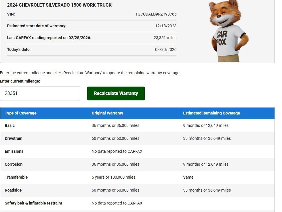 Used 2024 Chevrolet Silverado 1500 W/T w/ WT Value Package image 52