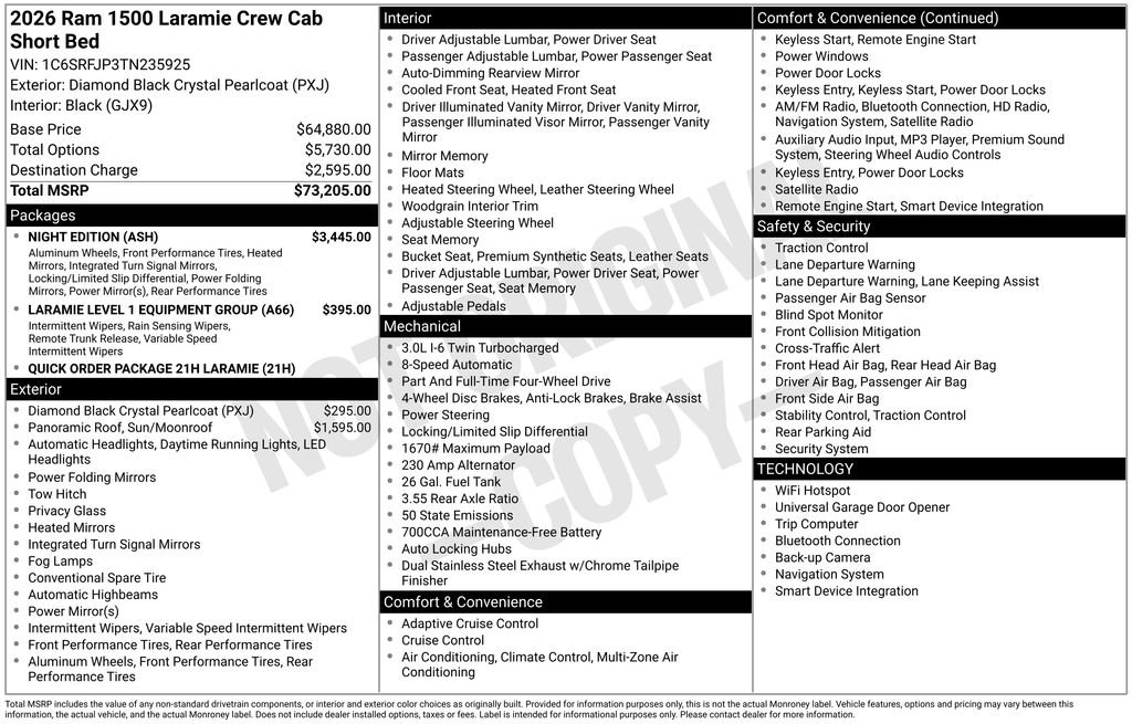 New 2026 RAM 1500 Laramie w/ Night Edition image 15
