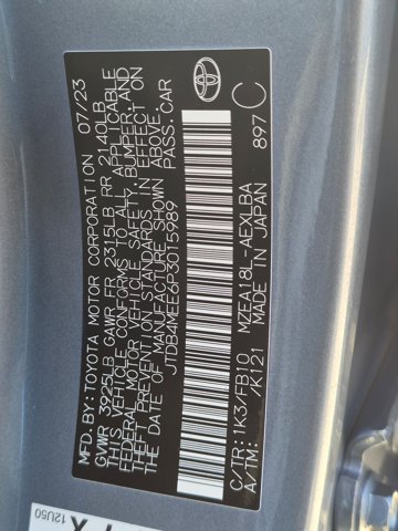 Used 2023 Toyota Corolla LE w/ Carpet Mat Package (TMS) FWD image 23