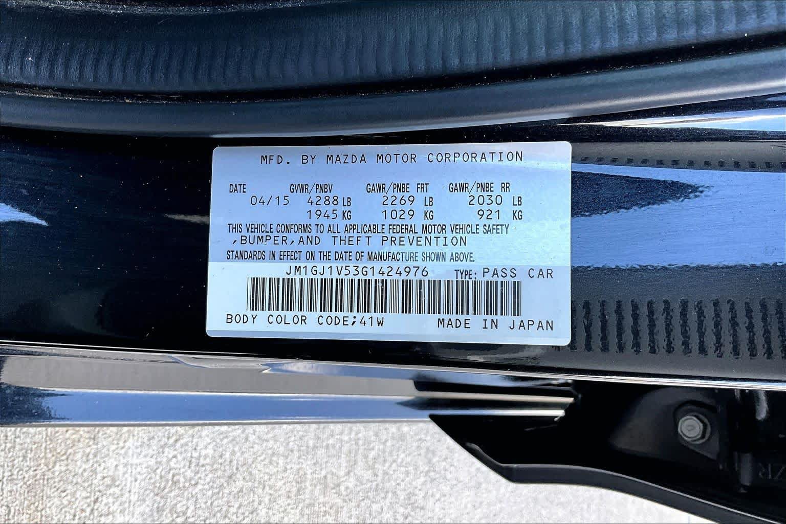 Used 2016 MAZDA MAZDA6 Touring FWD image 29
