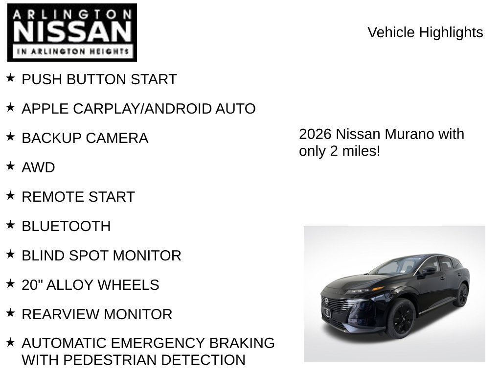New 2026 Nissan Murano SV AWD/4WD image 7
