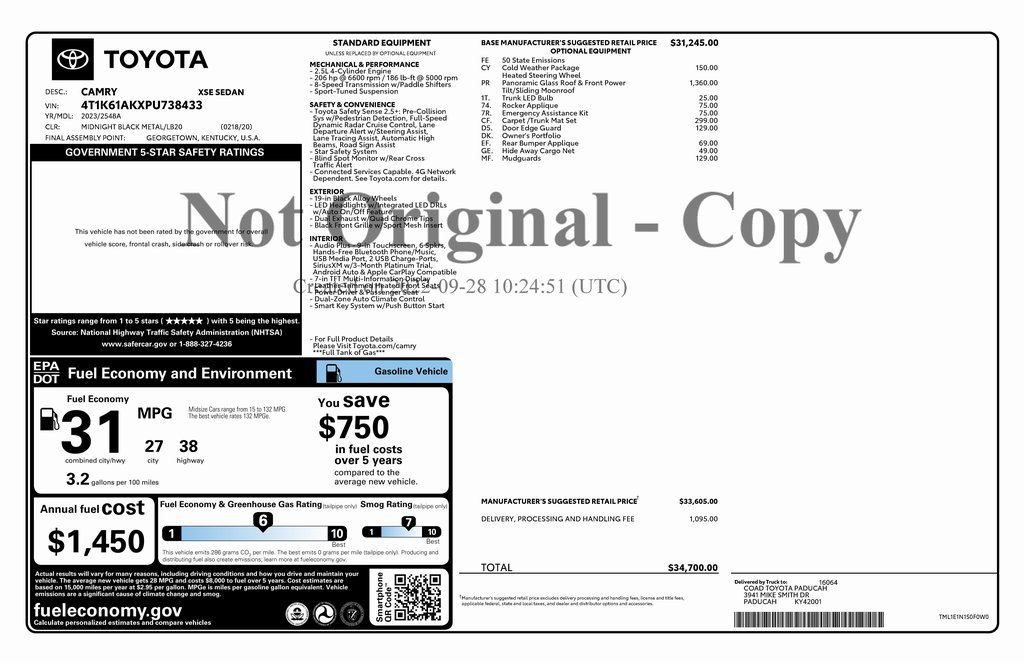 Used 2023 Toyota Camry XSE image 6