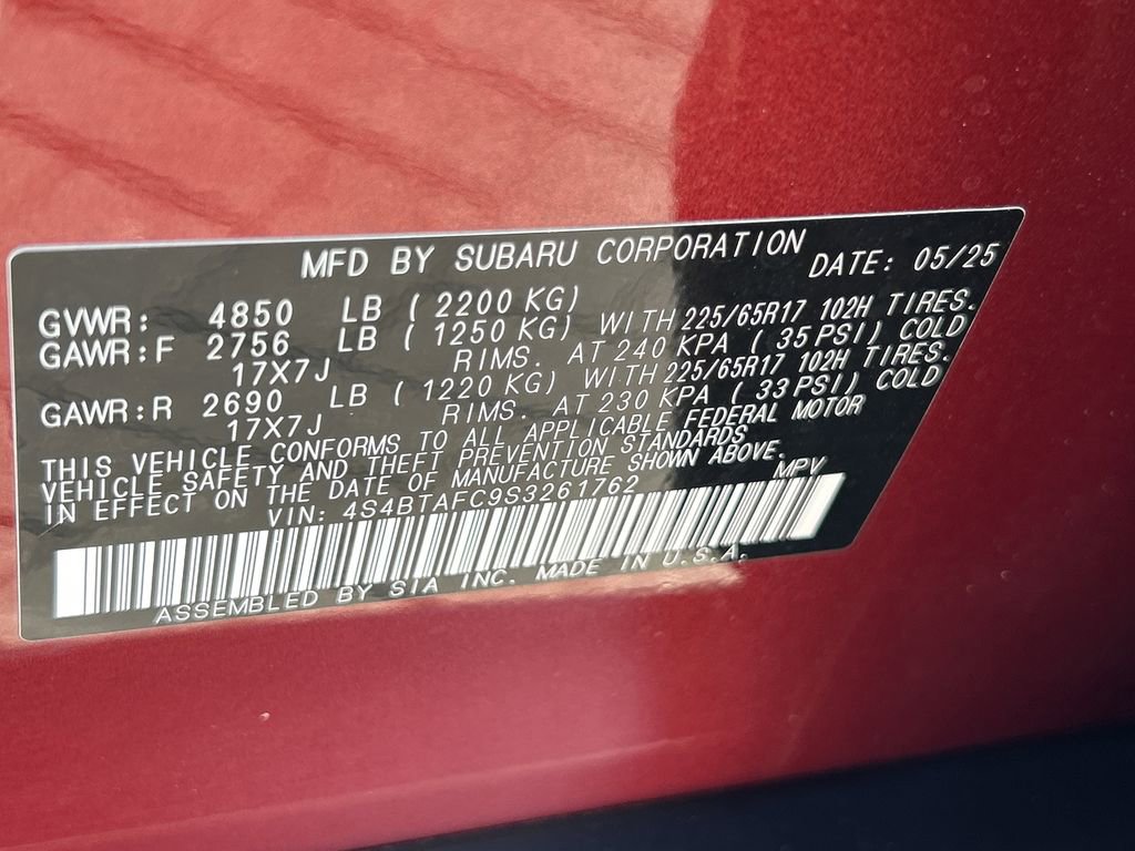 Certified 2025 Subaru Outback Premium w/ Popular Package #1A image 29