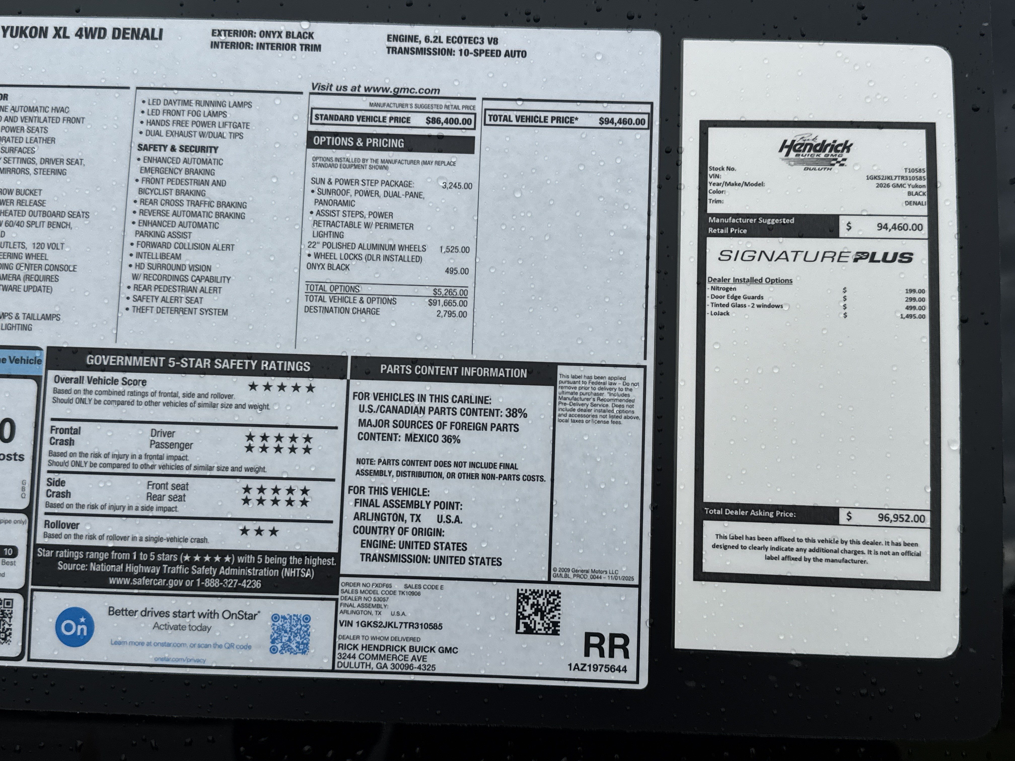 New 2026 GMC Yukon XL Denali w/ Sun & Power Step Package AWD/4WD image 42