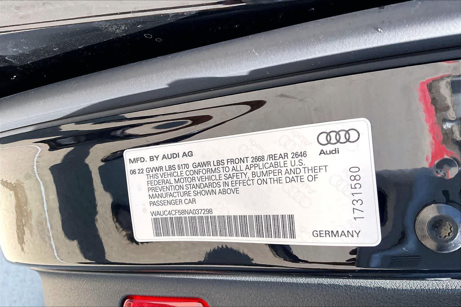 Used 2022 Audi S5 Premium Plus w/ Premium Plus Package AWD/4WD image 33